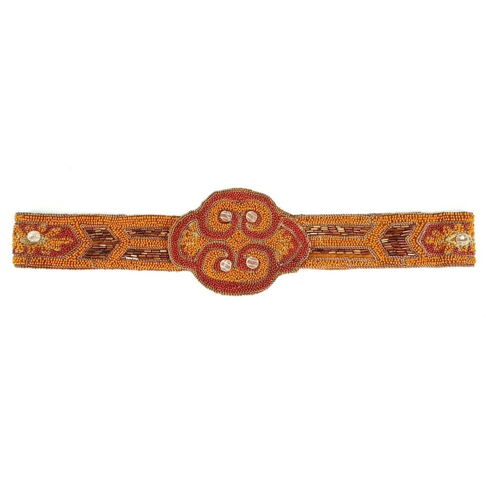 Gorgeous Antique Art Deco Flapper Handmade Beaded Belt-Vintage 1920's AS-IS